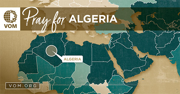 Map of Algeria's location